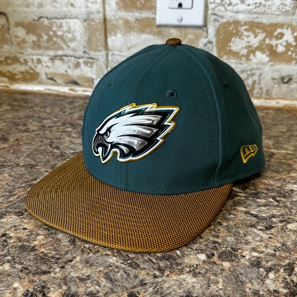 New Era Philadelphia Eagles Hat Kids Youth Green Gold Good Snapback 9FIFTY NFL